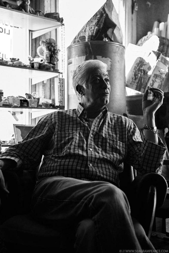 antique toy store owner portrait seagram pearce